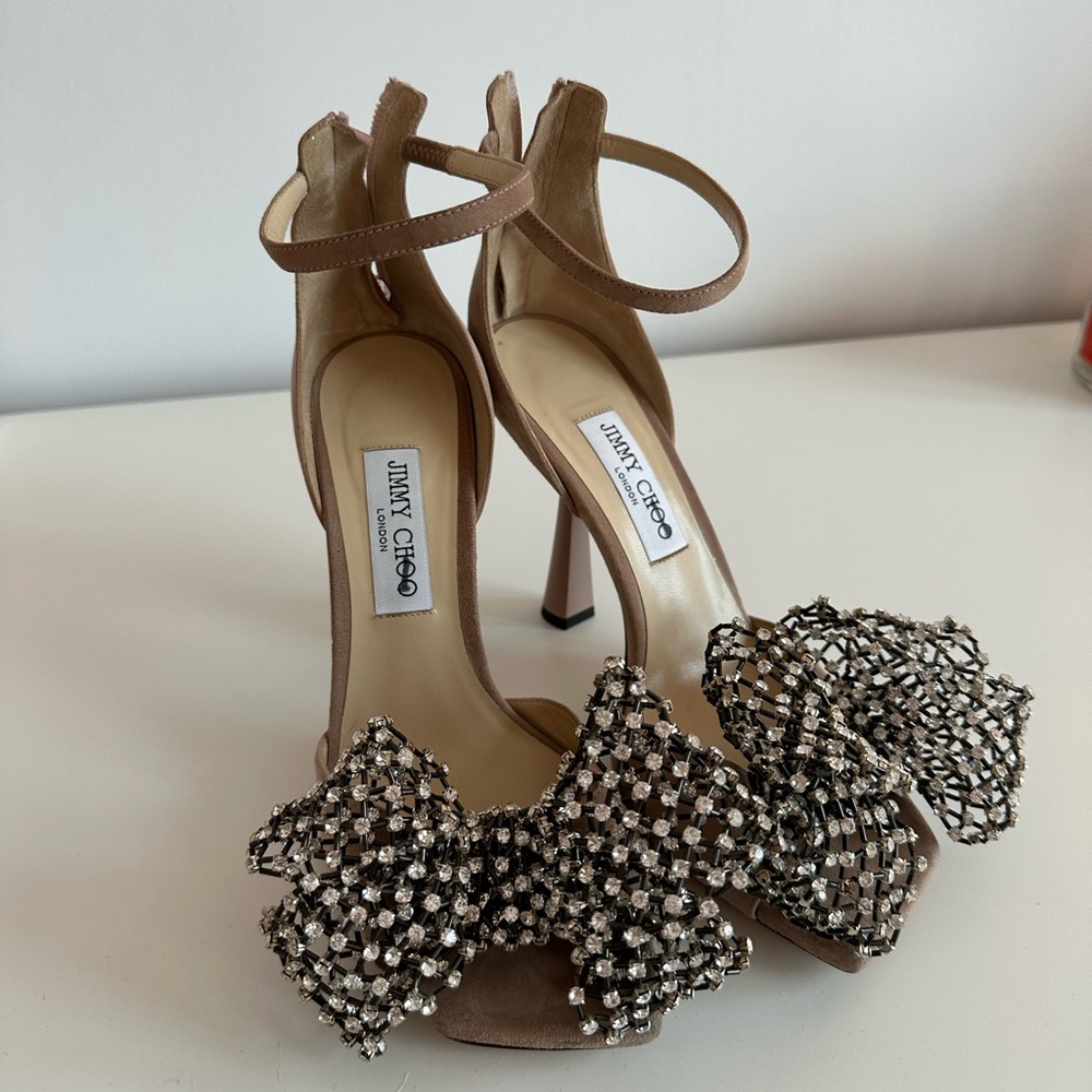 Jimmy Choo Mana 100 mm Crystal sandals